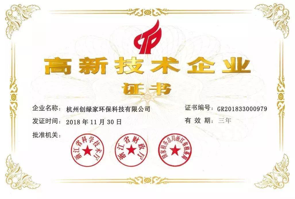 喜報(bào)！創(chuàng)綠家被認(rèn)定為2020年度杭州市專利試點(diǎn)企業(yè)
